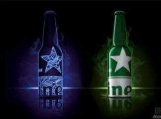 Bierbrouwer Heineken heeft een zeer innovatieve nieuwe website waar je online je eigen bierflesje kunt ontwerpen.